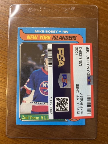 1979-80 O-Pee-Chee OPC HOCKEY #230 MIKE BOSSY ISLANDERS HOF PSA MINSIZRQ