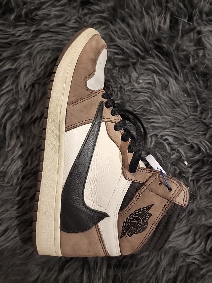 Size 9.5 - Jordan 1 Retro OG x Travis Scott High Mocha No Box | eBay