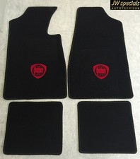 Auto Tappeto Tappetini per Lancia Fulvia Coupé Nero Rosso 1965-1976 Absatzschutz