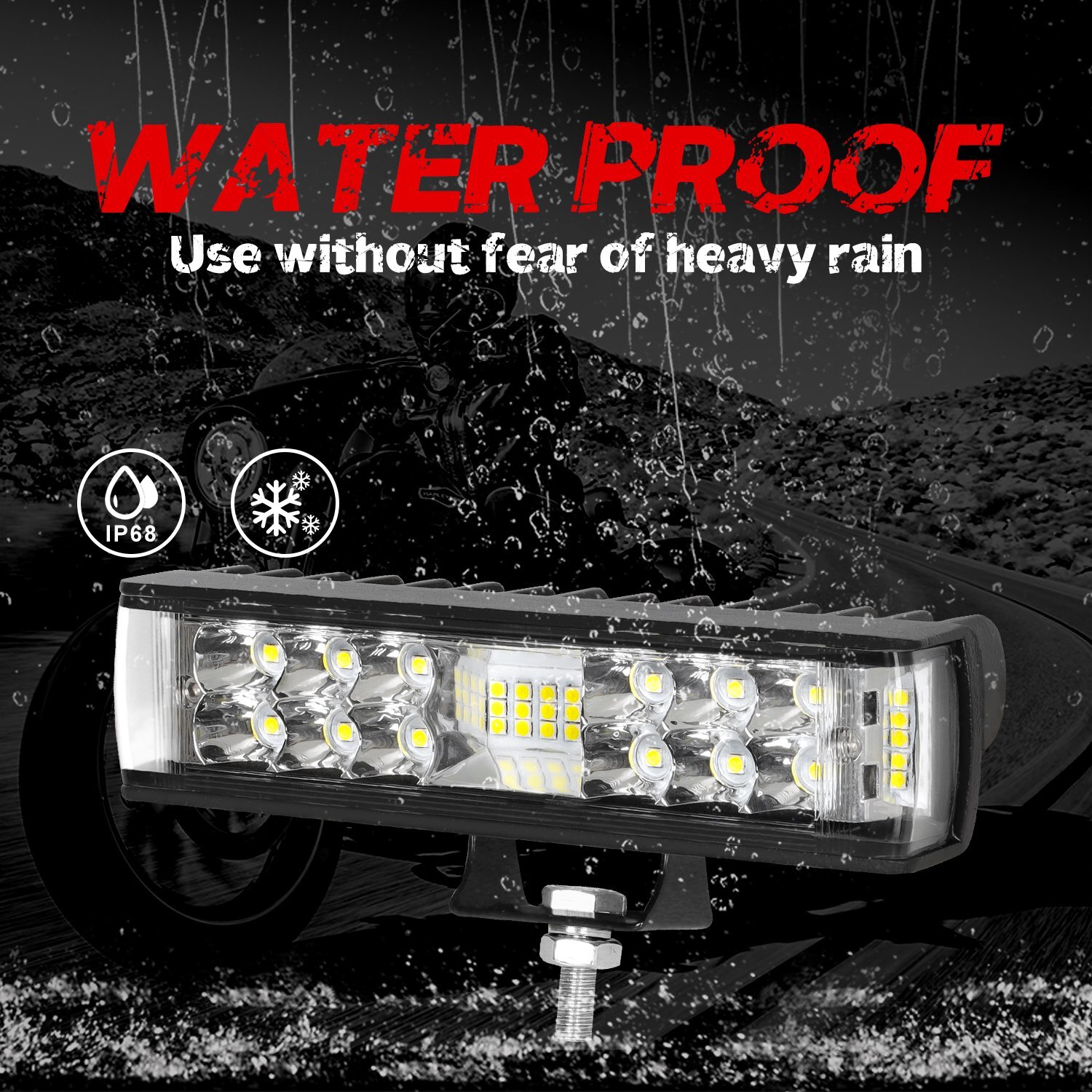 4x6" LED Marine Lights Pod Pontoon Boat HeadLights Spreader Docking