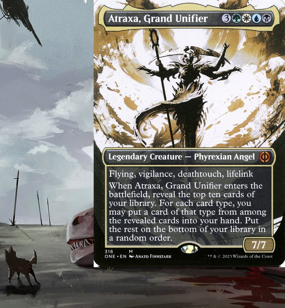 Atraxa, Grand Unifier Commander Deck Infect Phyrexian Magic Ready