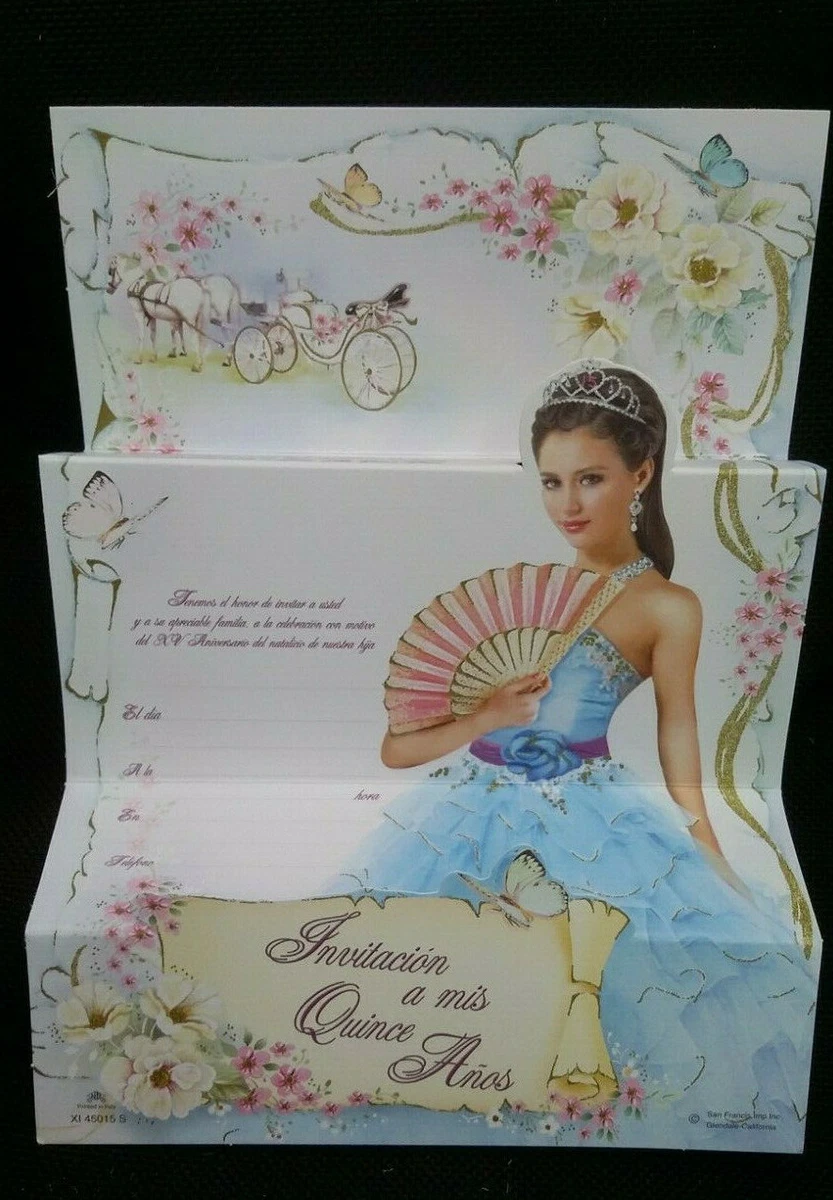 Invitaciones de Quinceañera (Spanish Quinceañera Invitations