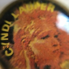 Vintage 1980s Cyndi Lauper Pinback Lapel Pin NOS MIP