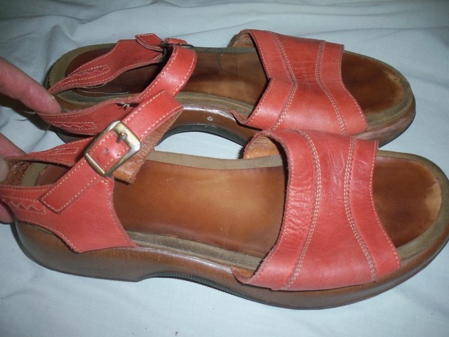 Dansko Women's Brown Peep Toe Wedge Mid Heel Cork Sandals Size US 7.5 (38) JS59 | eBay