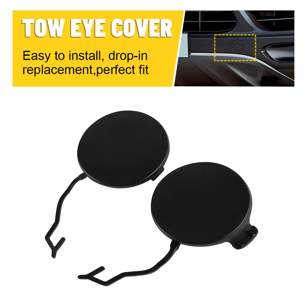 Black Front Bumper Tow Hook Cover for 2011-14 Porsche Cayenne