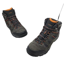 Hi-Tec Gunnison Mid WP Waterproof Mens Size 11 Grey Black Hiking Trail Boots