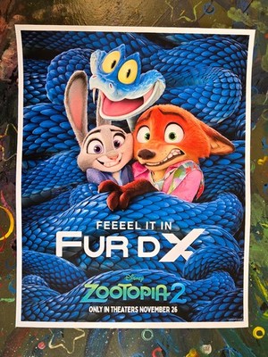 2025 Zootopia 2 Movie Poster 11x14 Disney Animation Judy Hopps