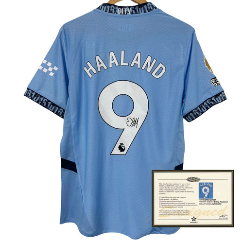 24 25 Man City Haaland No 9 Signed Style Player Version Soccer Jersey Gift