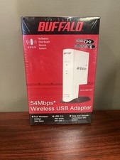 Buffalo Wireless USB Adapter 54 Mbps WLI2-USB2-G54 Airstation AOSS - New/Sealed