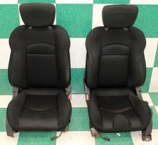15 370z Coupe Black Cloth Power Manual Driver Passenger Bucket Seats Pair Oe Oe