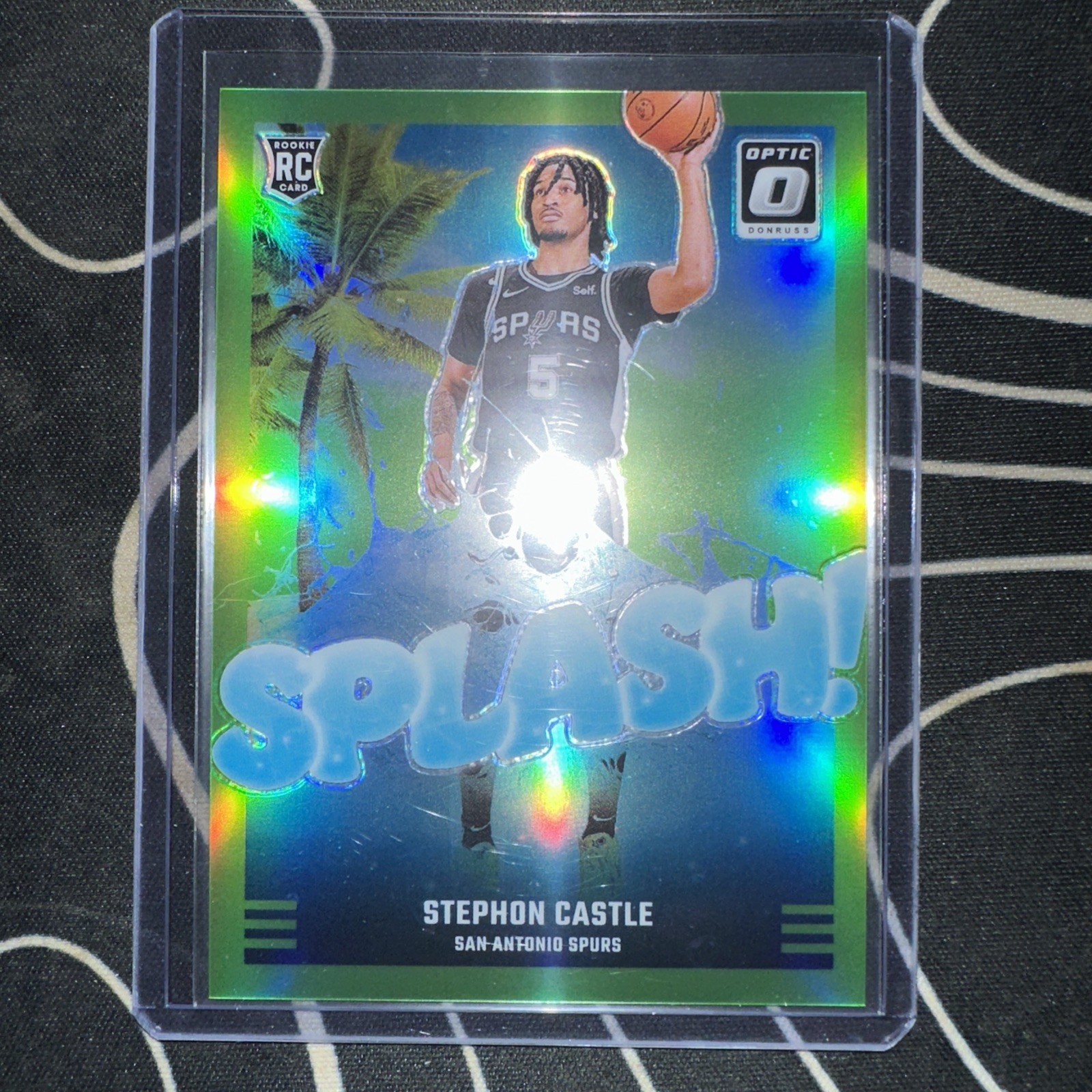 2024-25 Optic - Stephon Castle #14 Splash! Lime Green 80/199 (RC)
