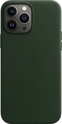 Original Apple iPhone 13 Pro MAX Leder Case MM1Q3ZM/A Hülle MagSafe Schwarzgrün