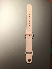 Genuine Apple Watch Sport Band Pink Sand 38mm 40mm 41mm S/M Denim Stained