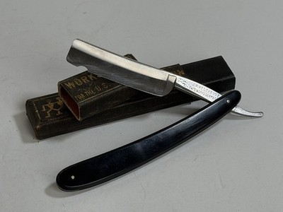 Vintage Henckels Twin Works Graef Schmidt No 18 Barber Notch Razor Solingen