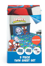 Spider-Man Spidey and His Amazing Friends 3-Piece Blue Marvel Bedding Sets, Twin