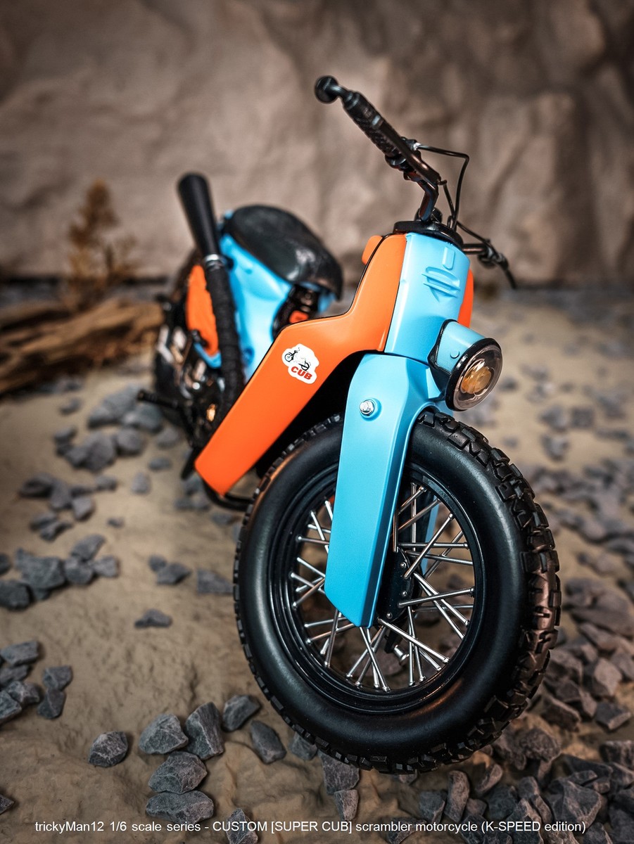 trickyMan12 1/6 [SUPER CUB] scrambler motorcycle (K-SPEED edition