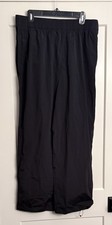 Athleta Sz L Rise Pant Black 472261 Nylon Water Resistant
