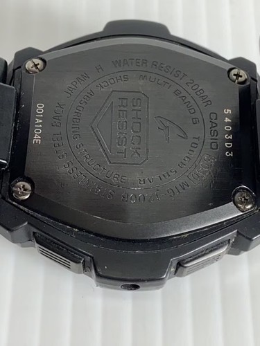 CASIO G-Shock MTG 1500B 1A1JF Solar Analog Watch Black Classic Tough Style Used - Picture 3 of 5