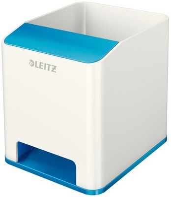 LEITZ Sound Stifteköcher WOW Duo Colour 2 Fächer blau