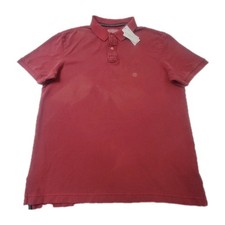American Eagle Outfitters Polo Shirt Men's Medium Red Short Sleeve Adult New NWT