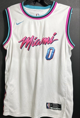 Nike Miami Heat Jersey Mens Size 48/L White Miami Vice Josh