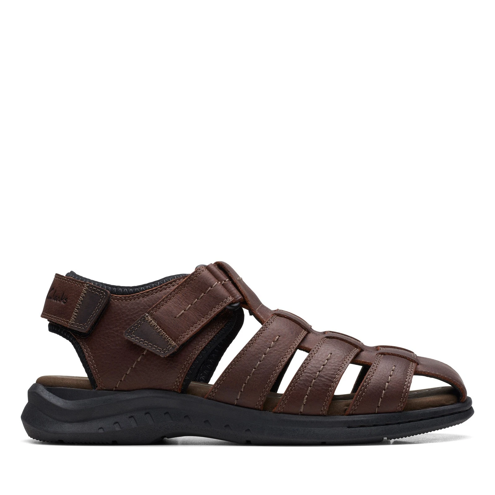 Clarks Walkford Fish 26171794 Mens Brown Wide Leather Strap Sport Sandals Shoes
Opens in a new windo