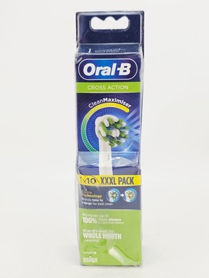 Oral B Cross Action Replacement Brush Heads XXXL Pack 10 Replacement Heads