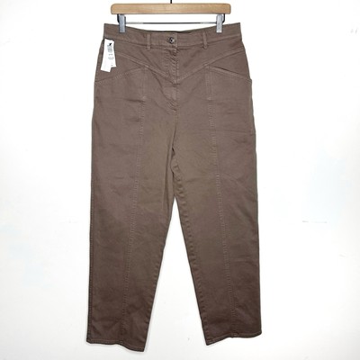 Wilfred Free Aritizia Wilfred Archer Straight Leg Pants Brown Women's Size 12