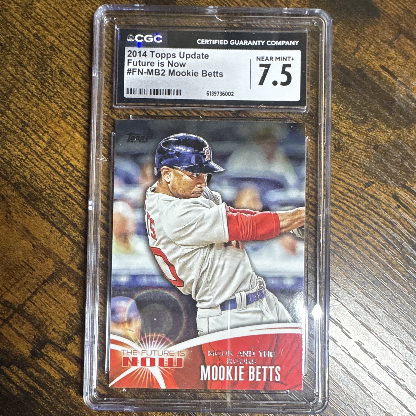 Topps 2014 Update The Future Is Now #FN-MB2 Mookie Betts CGC 7.5 Red Sox