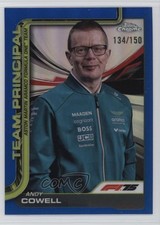 2025 Chrome Formula 1 F1 Team Principals Blue Refractor 134/150 Andy Cowell 10no