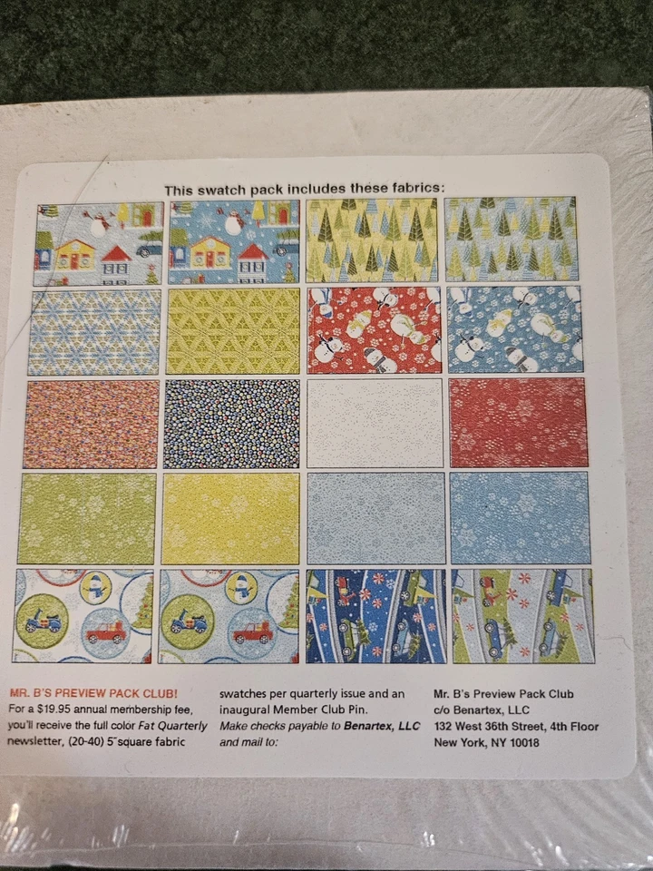 Christmas Fabric Mulberry Lane Contempo 5: squares 42 Square Charm pack - Image 2 of 2