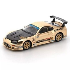 1/64 Pop Race Top Secret GT300 Supra Chrome Gold PR640277 Diecast