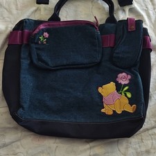 Disney - Winnie the Pooh - Denim Tote Bag - Large - Blue Pink Black