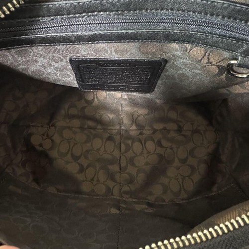 Borsa a tracolla Coach 9219 nera pelle liscia Ergo Hobo borsetta DAL GIAPPONE - Foto 15 di 24