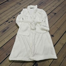 Tommy Bahama White Plush Robe Bathrobe Loungewear OSFM