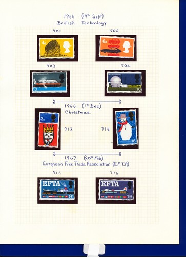 1966-1967 Commemorative Stamps SG693-SG716 excluding SG705-SG712 MNH lcdo - Picture 2 of 2