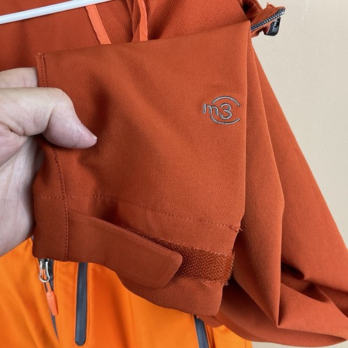 Marmot M3 Hooded Jacket Mens XL Orange Full Zip L/S Polyester - Picture 12 of 14