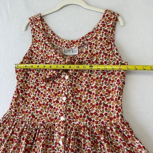 Rampage 90s Y2K Ditsy Floral Mini Dress Size L? Fairy Grunge Fall Cottagecore - Picture 8 of 10