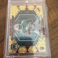 2023 Panini Mosaic - Nfl Debut De'Von Achane #ND-8 Choice Fusion Red & Yellow...