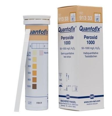 , 91333, Quantofix Peroxide 1000, Box of 100 Strips