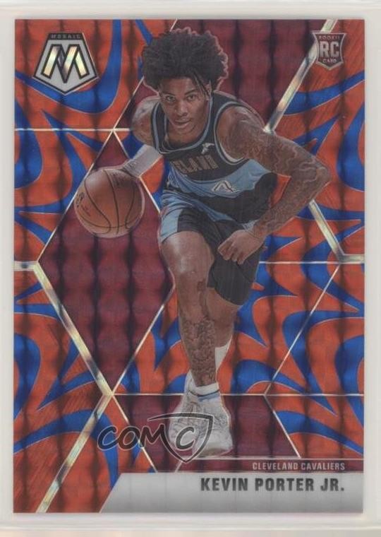 2019-20 Panini Mosaic Rookies Reactive Blue Prizm Kevin Porter Jr #248 2l4