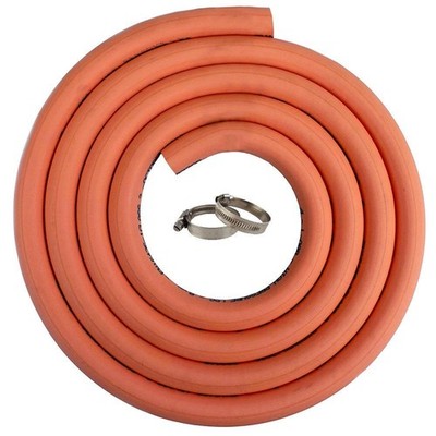 8mm Hochdruck Gasschlauch Leitung orange LPG Propan Butan BBQ Wohnwagen EN16436