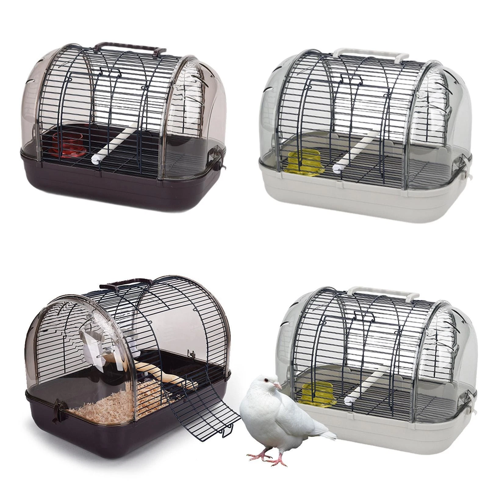 Birdcage and Handle Lightweight Bird Carrier for Birds Parrotlets Cockatiels