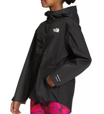 The North Face 90 Girls' Antora Rain Jacket, TNF Black, Sz L 12 , New w Defect
