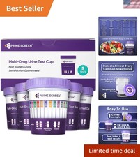 5 Pack 14 Panel Urine Drug Cup - Instant Results for Comprehensive Testing