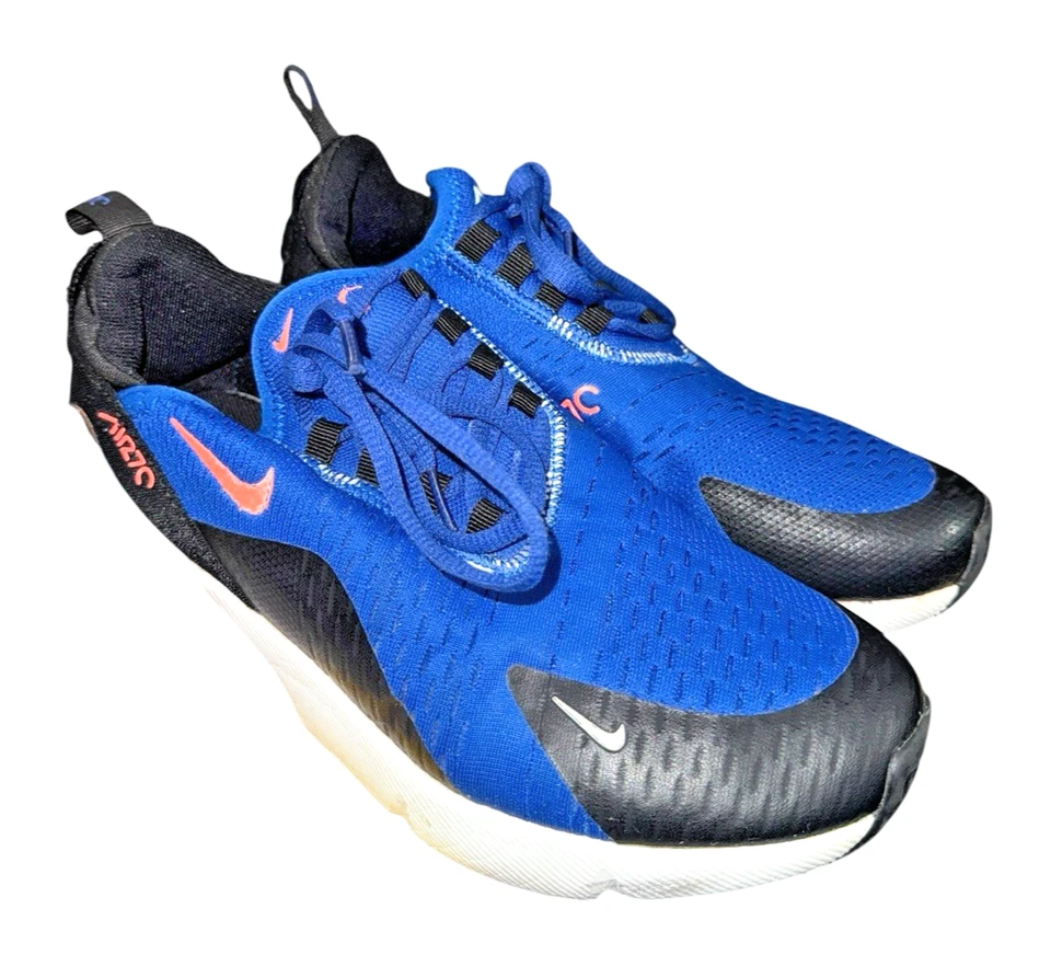 Nike Air Max 270 WOMENS SZ 8 PRE-OWNED Racer Blue Hyper Crimson Shoe AH8050-900 - Image 2 of 4