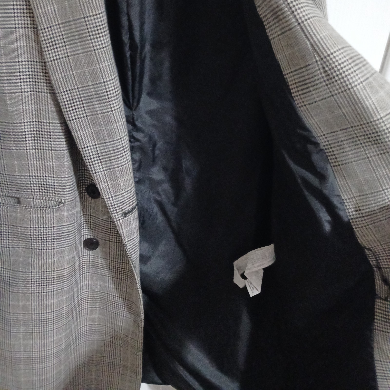 Zara Basic Women's Grey Check Double Breasted Lon… - image 13