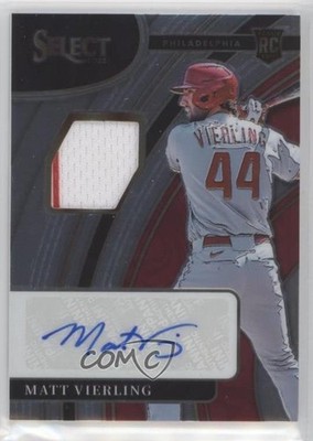 2022 Panini Select Rookie Jersey 68/299 Matt Vierling #RJA-MV Auto RC r0j