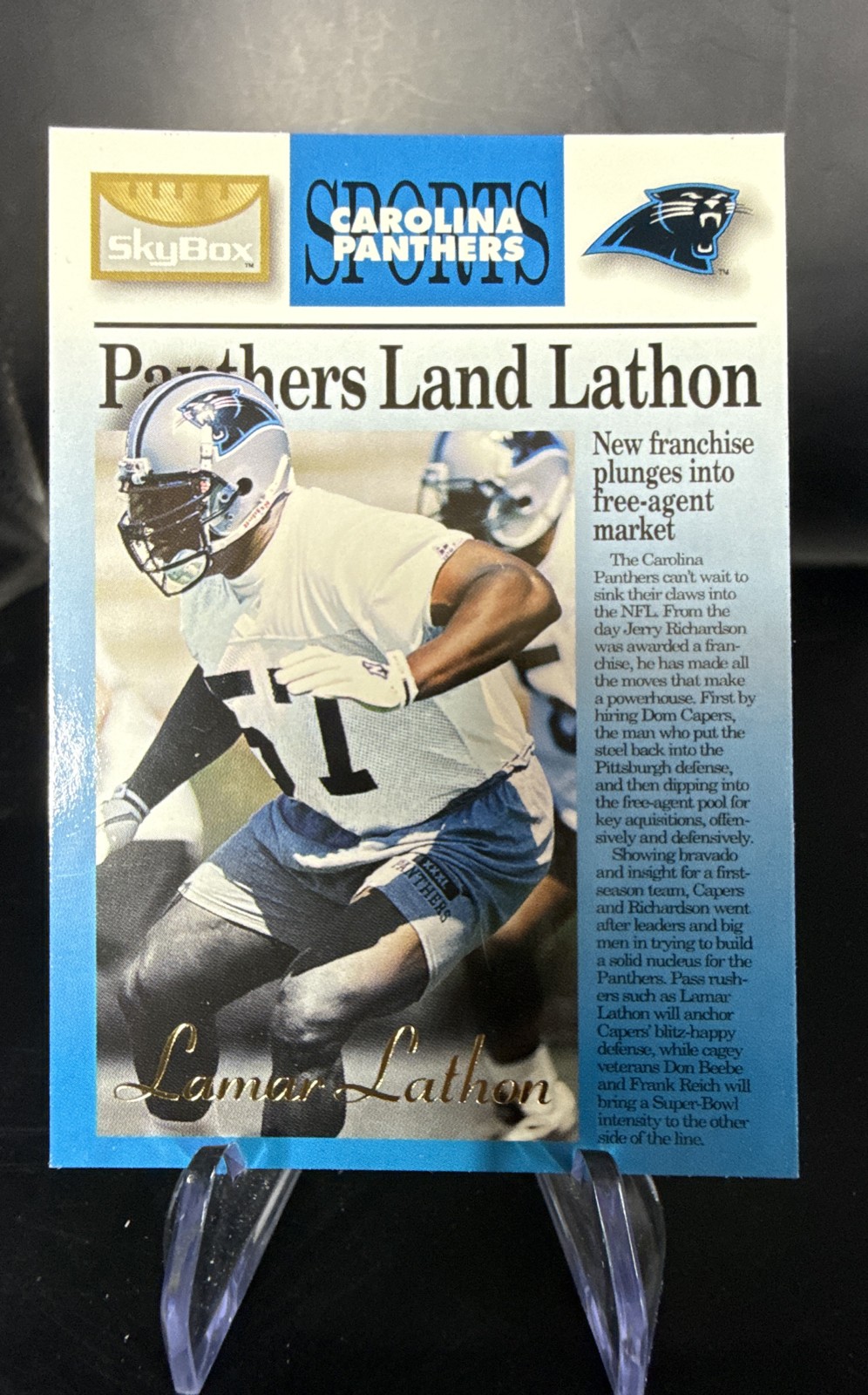 1995 Skybox Premium - Lamar Lathon #17