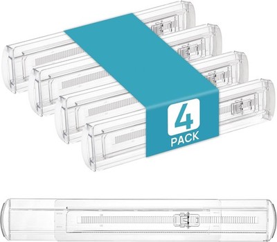 Vtopmart 4-Pack Schubladentrenner, verstellbar 25.91-41.91cm, Schubladenteiler